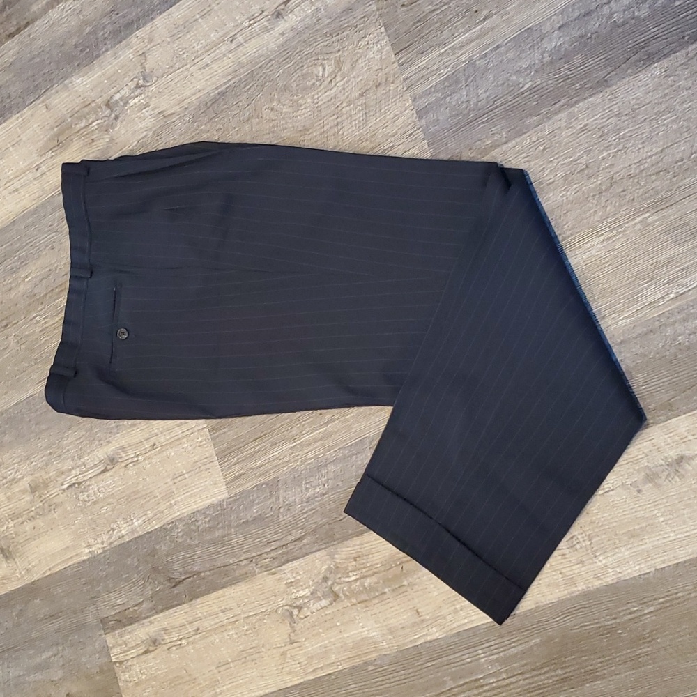 Lauren Ralph Lauren Classics Total Comfort blue strip pants cashmere